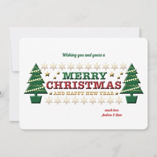 クリスマスツリーズホリデーカード シーズンカード (正面)