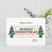 クリスマスツリーズホリデーカード シーズンカード (スタンド正面)