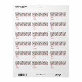 クリスマスツリーズホリデーギフトラベルラベル ラベル (フルシート)