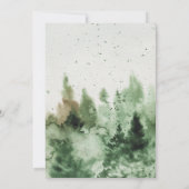 クリスマスツリーズホリデークリスマスパーティーホリデーディナー 招待状 (裏面)