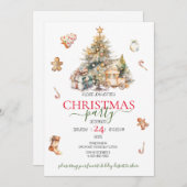 クリスマスツリーズホリデーツリーズ招待状 シーズンカード (正面/裏面)