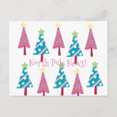 クリスマスツリーズポストカード北極 ポストカード (正面)