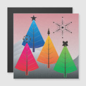 クリスマスツリーズマグネットカード (正面/裏面)