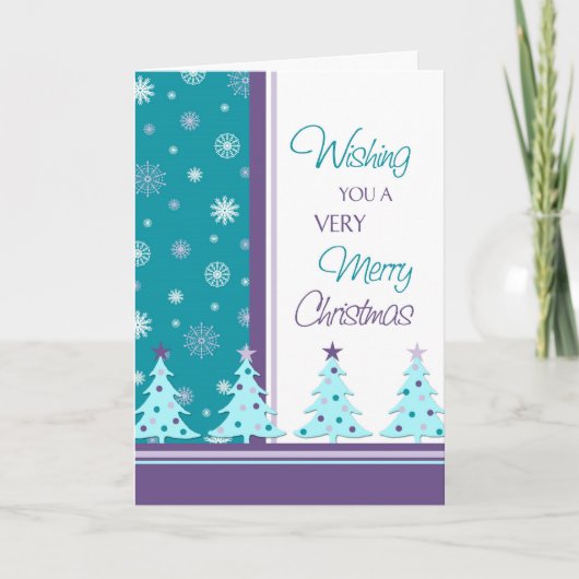 クリスマスツリーズメリークリスマスカード シーズンカード (正面)
