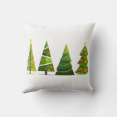 クリスマスツリーズモダンホリデー クッション (裏面)