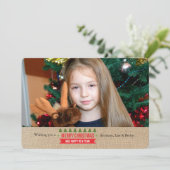 クリスマスツリーズ写真ホリデーカード シーズンカード (スタンド正面)