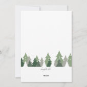 クリスマスツリーズ写真ホリデーカード シーズンカード (裏面)