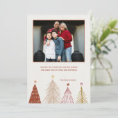 クリスマスツリーズ写真ホリデーカード シーズンカード (スタンド正面)