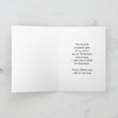 クリスマスツリーズ夫のクリスマス シーズンカード (内部)