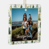 クリスマスツリーズ金ゴールドアクセント付きセラミックオーナメント セラミックオーナメント (右)