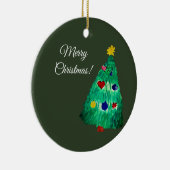 クリスマスツリーセラミックオーナメント セラミックオーナメント (右)