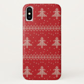 クリスマスツリーセータースノーフレークiPhoneケース Case-Mate iPhoneケース (裏面)