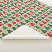 クリスマスツリーセーターニット伝統的パターン1 シェルパブランケット (3/4)