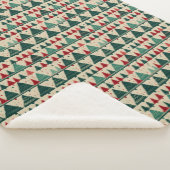 クリスマスツリーセーターニット伝統的パターン2 シェルパブランケット (3/4)