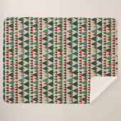 クリスマスツリーセーターニット伝統的パターン2 シェルパブランケット (正面(横))