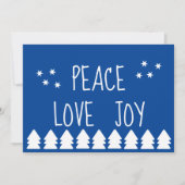 クリスマスツリータイポグラフィ シーズンカード (正面)