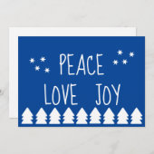 クリスマスツリータイポグラフィ シーズンカード (正面/裏面)