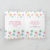 クリスマスツリータイポグラフィ,間もなく4人家族に シーズンカード (内部)