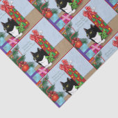 クリスマスツリータキシード猫 薄葉紙 (詳細)