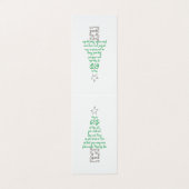 クリスマスツリーチャーチウェルカムテンフォールド座席表 名刺 (外部フラット)