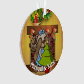 クリスマスツリーテディベアサプライズ オーナメント (正面)