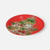 クリスマスツリーテーブルウェア ペーパープレート (アングル)