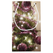 クリスマスツリーデコレーションライトフェスティバル抱き枕 スモールペーパーバッグ (裏面)