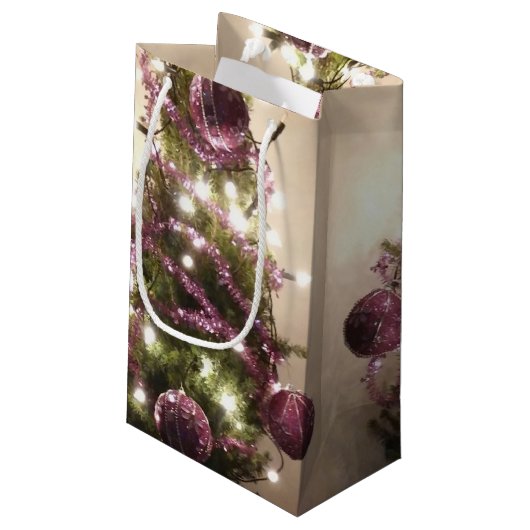 クリスマスツリーデコレーションライトフェスティバル抱き枕 スモールペーパーバッグ (裏面アングル)