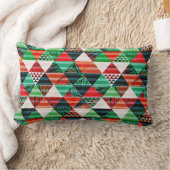 クリスマスツリーデザインの色の装飾用クッション ランバークッション (ブランケット)