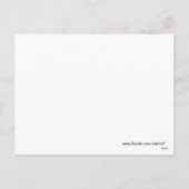 クリスマスツリーデザインオングリーンストライプズ シーズンポストカード (裏面)