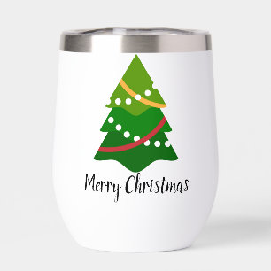 クリスマスツリーデザイン熱ワインタンブラー