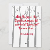 クリスマスツリーデリバリーバンクリスマスカード シーズンカード (裏面)