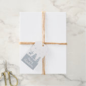 クリスマスツリートナカイ雪だるま ギフトタグ (麻糸付属)