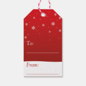 クリスマスツリートナカイ雪だるま ギフトタグ (裏面)