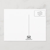 クリスマスツリートナカイ雪だるま シーズンポストカード (裏面)