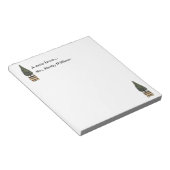 クリスマスツリートピアリークラシックフェスティバル伝統的 ノートパッド (アングル)