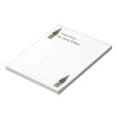 クリスマスツリートピアリークラシックフェスティバル伝統的 ノートパッド (回転)