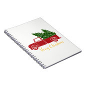 クリスマスツリートラックノート80白 ノートブック (右側)