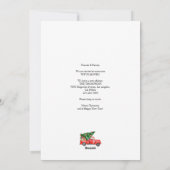 クリスマスツリートラック引っ越しました写真の移動 シーズンカード (裏面)