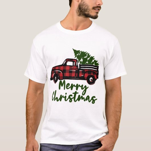 クリスマスツリートラック Tシャツ (正面)