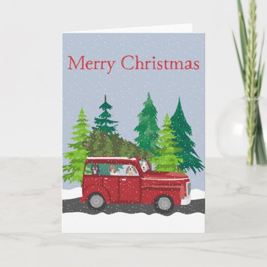 クリスマスツリートラベル カード (正面)