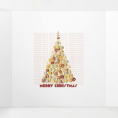 クリスマスツリートリフォールドカード 三つ折りクリスマスカード (内部中)