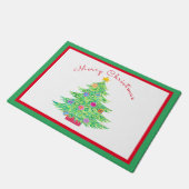 クリスマスツリードアマット ドアマット (アングル)
