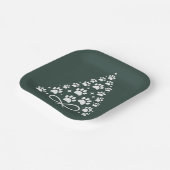 クリスマスツリードッグ愛人オーナーギフトホリデー ペーパープレート (傾斜あり)