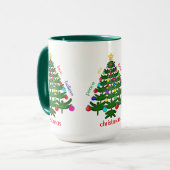 クリスマスツリードラゴンフライ マグカップ (正面左)