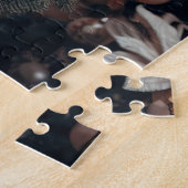 クリスマスツリードレスを着た女の子 ジグソーパズル (側面)