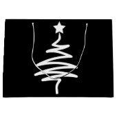 クリスマスツリードードル抱き枕 ラージペーパーバッグ (正面)