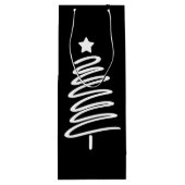 クリスマスツリードードル抱き枕 ワインギフトバッグ (裏面)