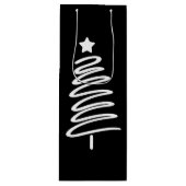 クリスマスツリードードル抱き枕 ワインギフトバッグ (正面)