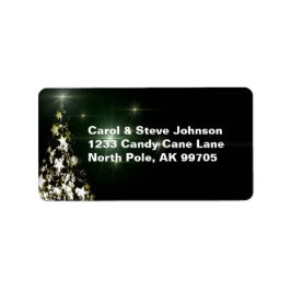 クリスマスツリーナイトスカイミッドナイトグリーン ラベル